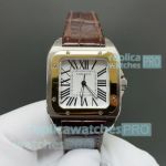 HY Factory Swiss 2824 Cartier Santos 100th Anniversary Yellow Gold Two-Tone Copy Watch 